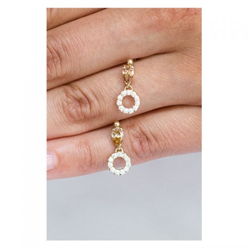 'Pelkių smilgos' earrings with pear shape diamonds D_64