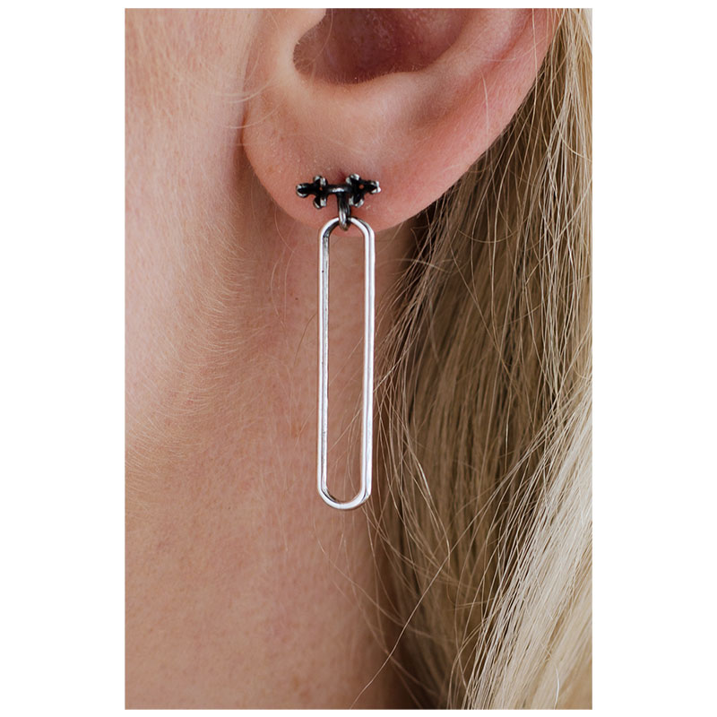 'Išdaigos II' silver earrings