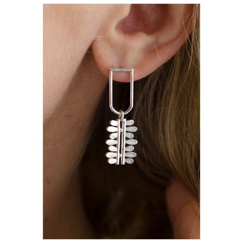 'Išdaigos III' silver earrings