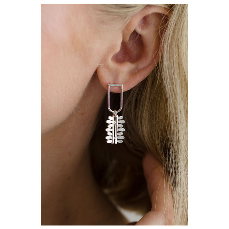 'Išdaigos III' silver earrings